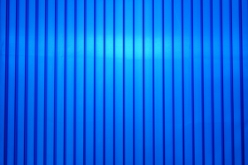 Blue 25mm polycarbonate panels