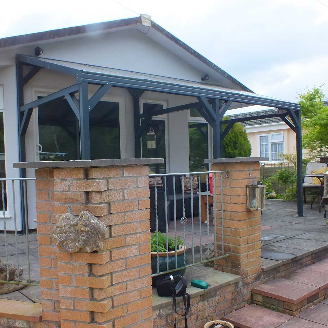 Omega Smart Canopy - Free Standing with 'Lean-To' Style Roof ...