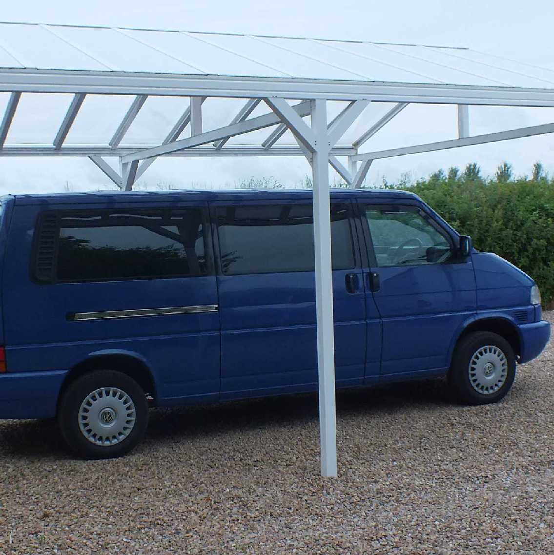Great deals on Omega Smart Free-Standing, White Gable-Roof (type 1) Canopy with 16mm Polycarbonate Glazing - 4.2m (W) x 3.5m (P), (6) Supporting Posts