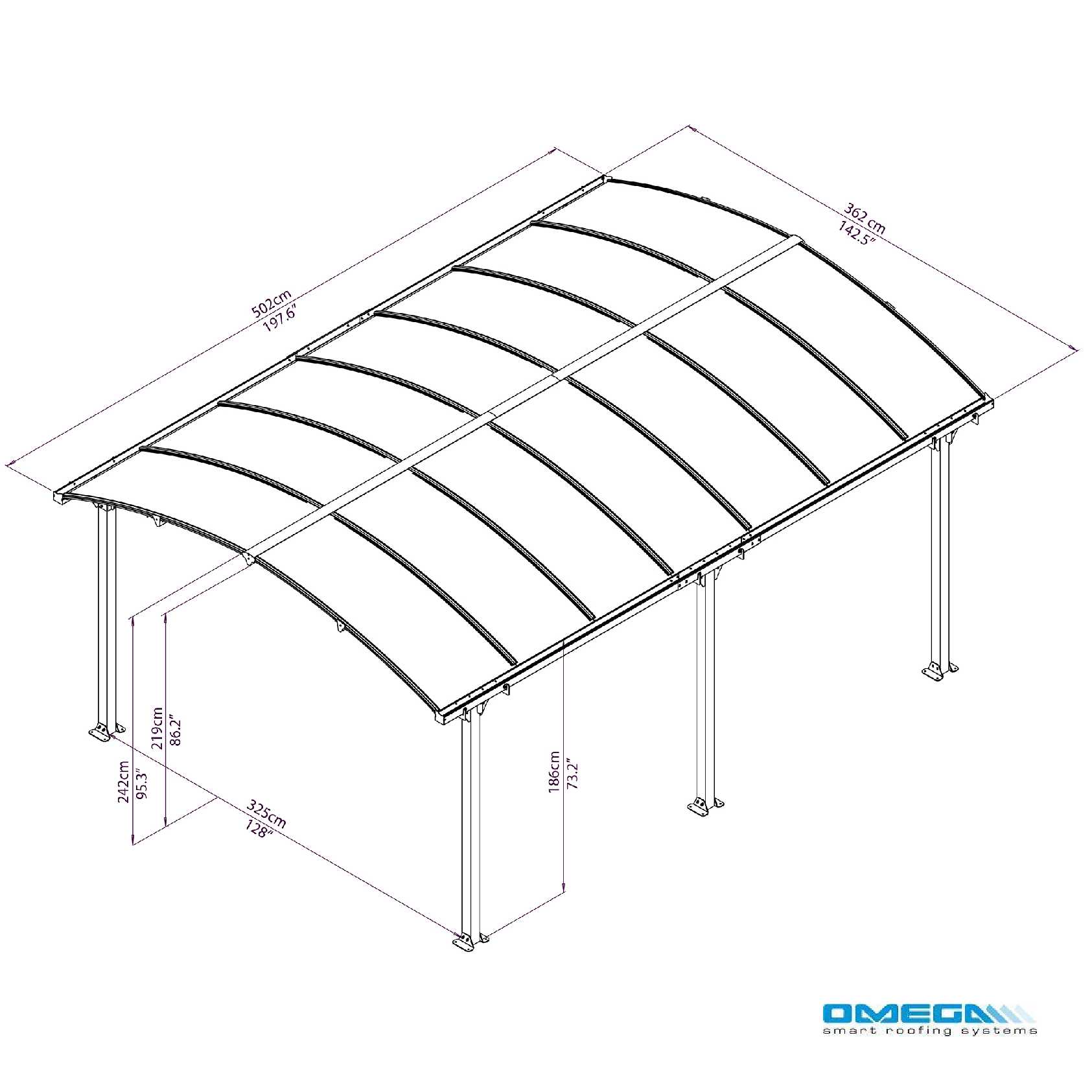 Buy Arcadia 5000 Curved  canopy online today