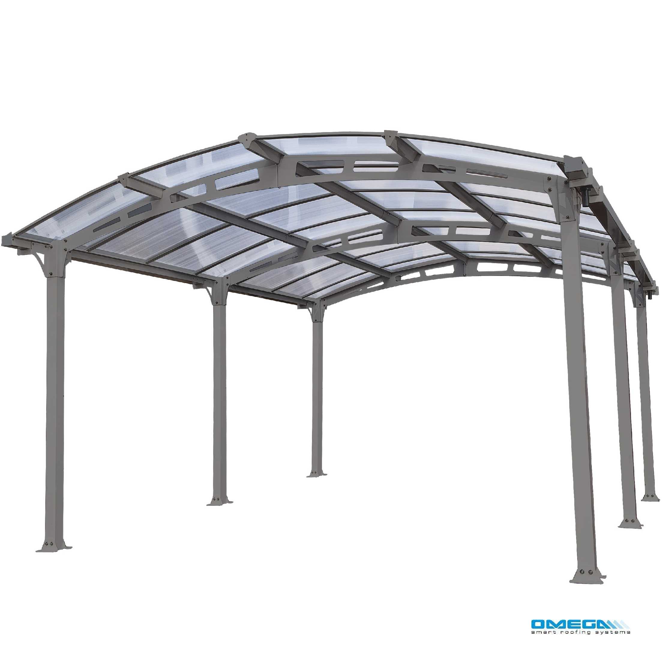 Arcadia 5000 Curved  canopy from Omega Build