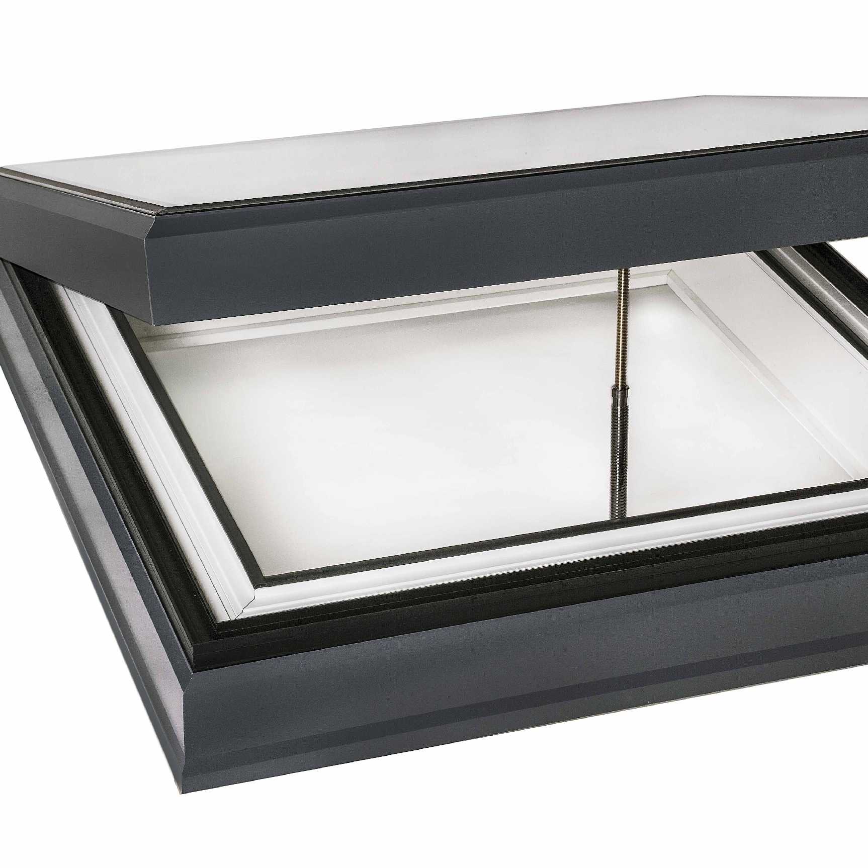 Great deals on EcoGard Flat Roof light, Double Glazed, Electric Opening, 1,000mm x 1,000mm