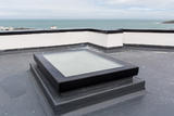Mardome Glass Flat Roof Light Fixed for a builders upstand
