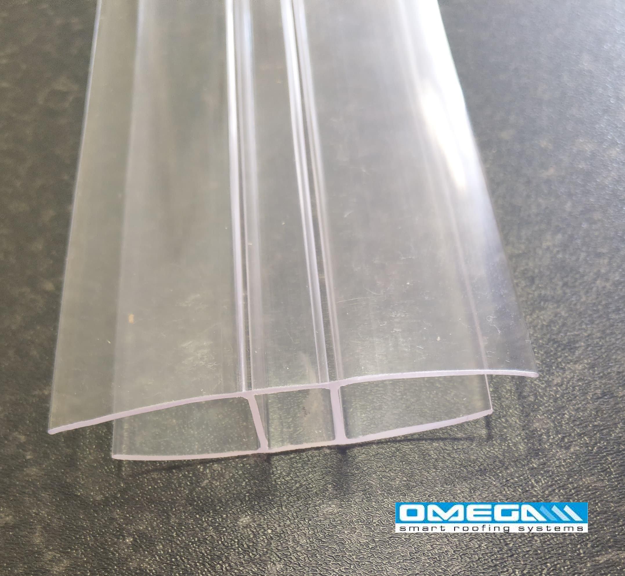 H Joining profile for 8/10mm polycarbonate sheets, 2.0M and 3.0M from Omega Build